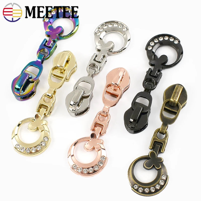 5/10/20Pcs 5# Nylon Zipper Slider Zippers Replacement Bag Pocket Zip Puller Head Zips Repair Kit Clothes DIY Sewing Accessories