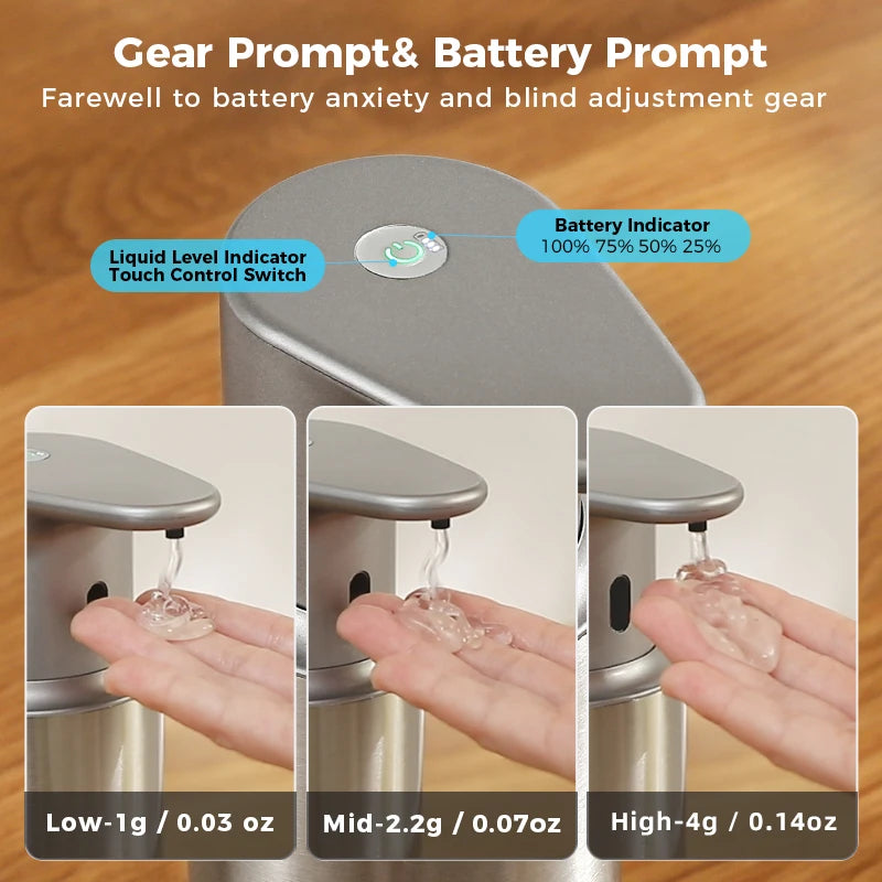 Automatic Sensor Soap Dispenser 480ml Touchless Electric Hand Sanitizer