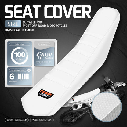 Soft Waterproof Ribbed Seat Cover by Powerzone for SXF EXC KXF CRF Bikes