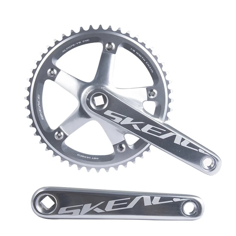 SKEACE 144BCD Single Speed Crankset 165mm 49T Square Taper MTB Bike
