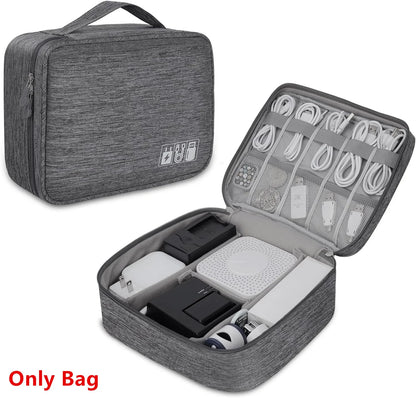 Digital Electronic Organizer Waterproof Portable USB Cable Storage Bag