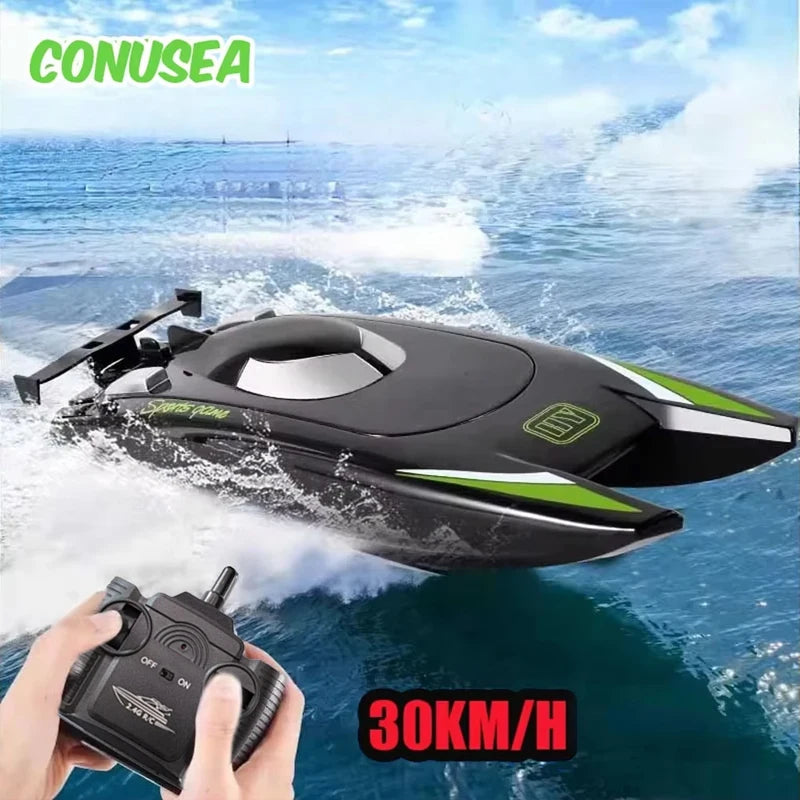Speed Boat Remote Control 2.4G Racing Electric Toy for Kids Outdoor