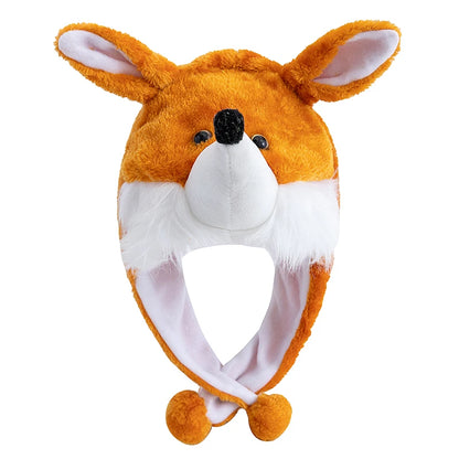 Unisex Funny Bulls Head 3D Animal Decorative Hat Winter Cap for Adults