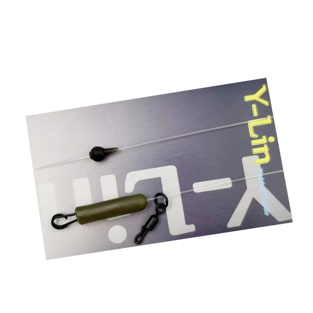 Carp Fishing Fused Leader 100% Fluorocarbon Helicopter Rig for Leads
