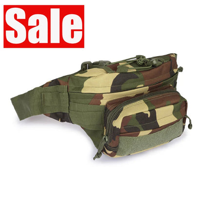 Waist Pack for Men Nylon Hiking Phone Pocket Outdoor Sport Molle Pack Hunting Climbing Camping Belt Bag