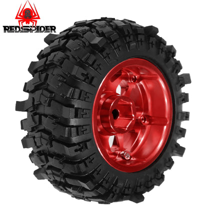 1.9 Beadlock Wheels & 88mm Tires for 1/12 RC Crawler MJX H12Y MN128 LC79