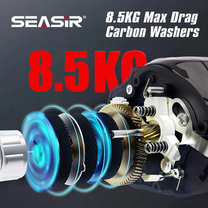 DC Baitcasting Reel Digital Control Seasir DCAST 7.3:1 7+1BB 8.5kg Drag