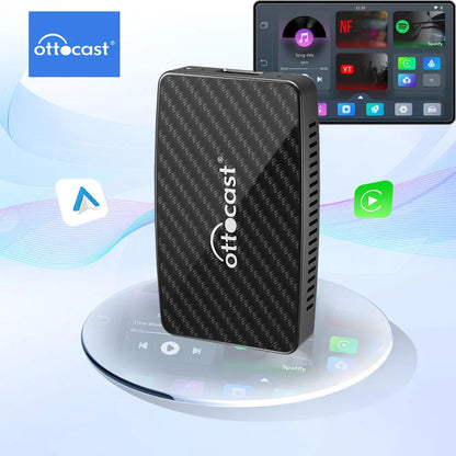 Ottocast Play2video Pro CarPlay TV Box Wireless Car Play Android Auto Car Intelligent Systems for Youtube Netflix Spotify-EXPROTAS