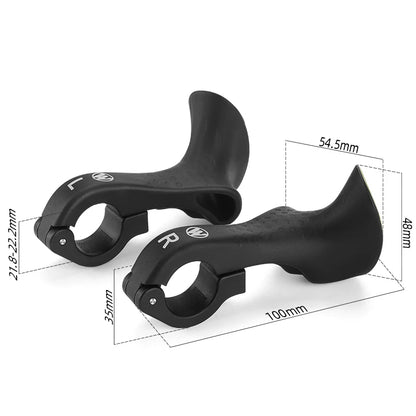 Ergonomic Bike Extension Bar Ends Pair Bicycle Handlebar Grips MTB