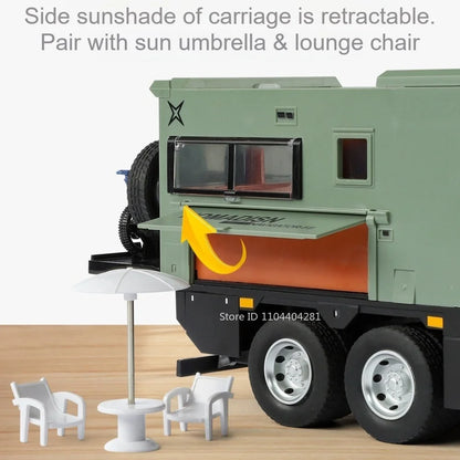 1:18 Folding Rearview Mirror Off-road RV Diecast Model with Sound & Light