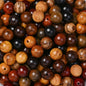 200Pcs Dark Brown Round Wooden Beads 6/8/10/12mm Loose Spacer for Jewellery