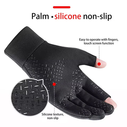 Winter Fishing Gloves Anti-Slip Touchscreen Warm Outdoor Men Women