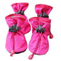 4Pcs Waterproof Pet Dog Shoes Anti-Slip Rain Boots for Small Dogs