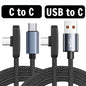 USB Type Cable 100W Fast Charging 90 Degree Right Angle Data Lead