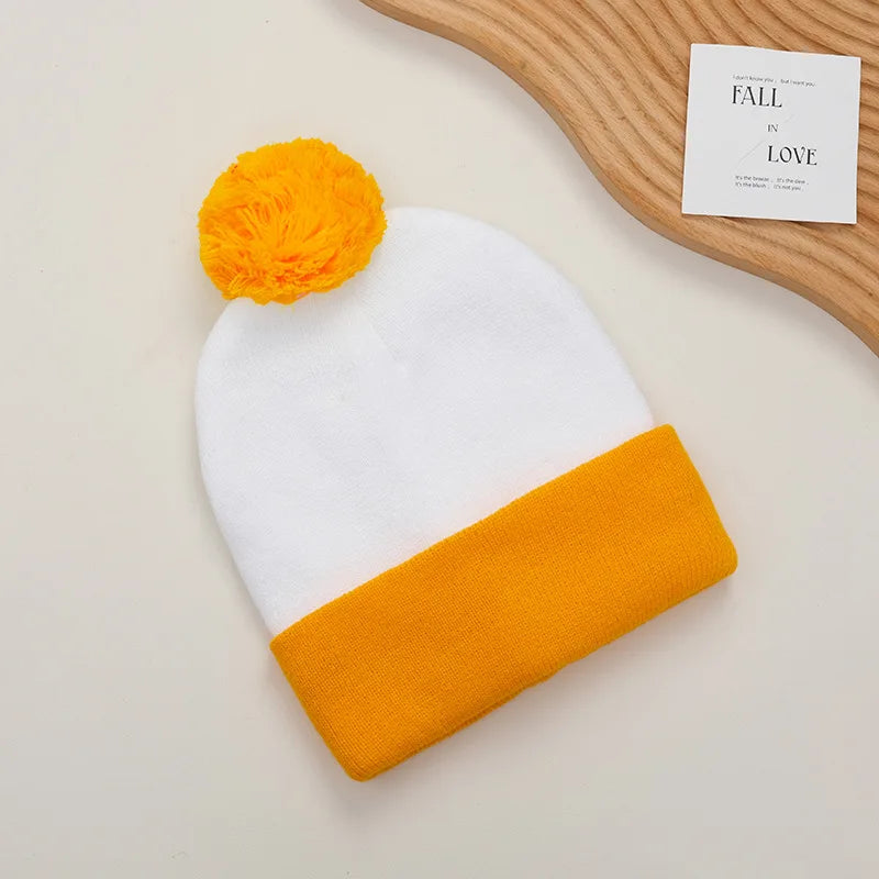 2pc Funny Christmas Beanie Hat Gloves Unisex Winter Knit Costume Accessories
