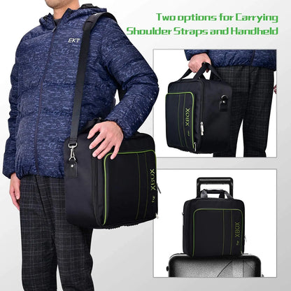 Carrying Case For Xbox Series X S Console Travel Bag with Controller Accessories