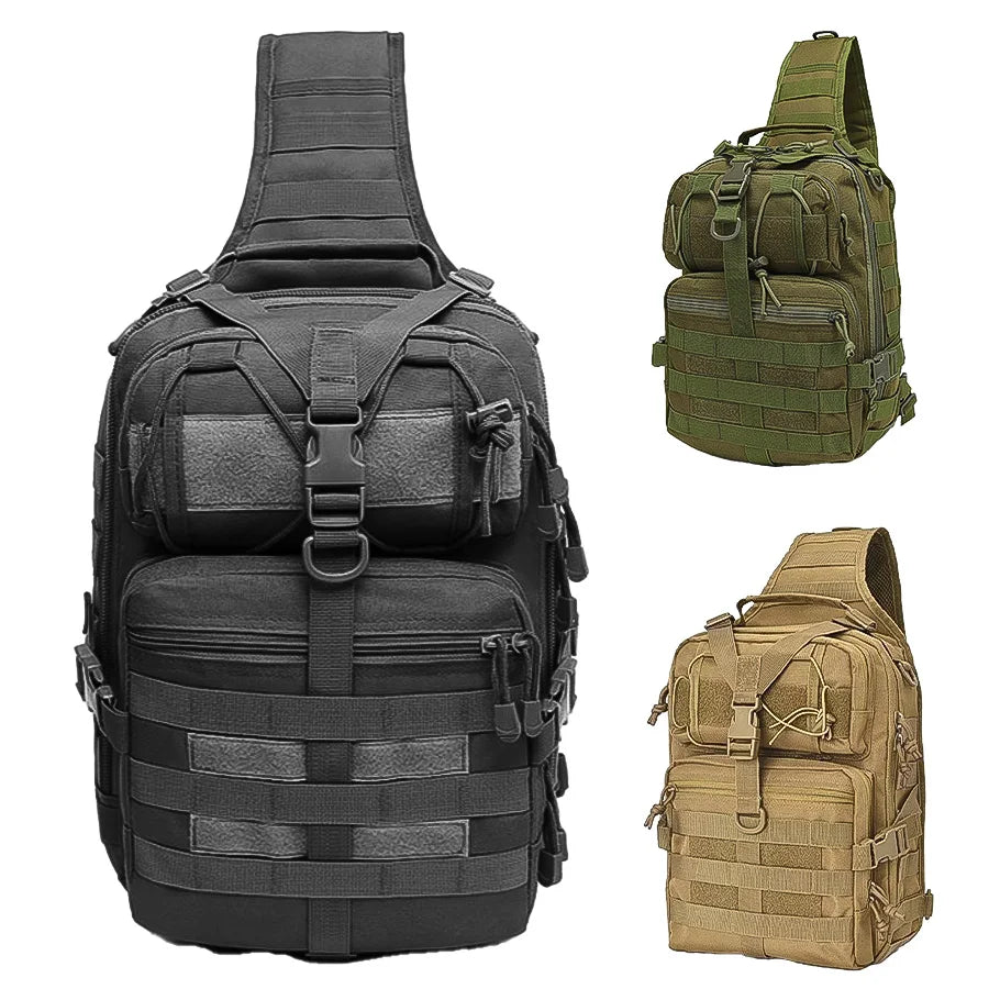 Large Chest Bag Outdoor Waterproof Crossbody Photography Camouflage