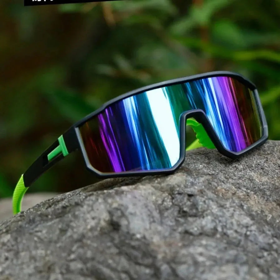 Men's Oversized Cycling Glasses Windproof Colorful Sports Sunglasses