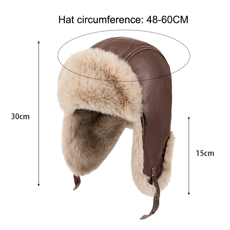 Warm Ear Protector Winter Hat for Men Windproof Outdoor Sports Cap