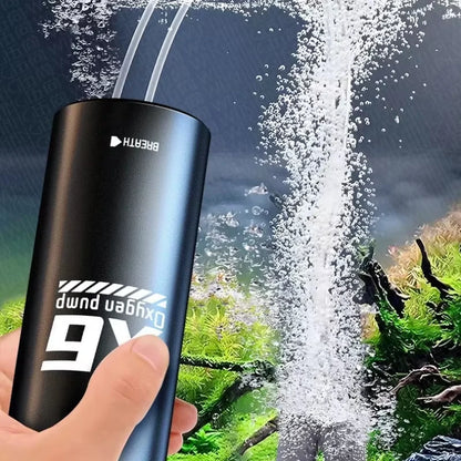 2400mAh USB Aquarium Fish Tank Oxygen Pump Portable Rechargeable Aerator