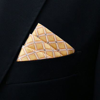 Mens Pocket Square Handkerchief Solid Satin Wedding Accessories