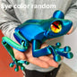 3D Printed Jointed Frog Figurine for Home Office Decor Articulated Poses