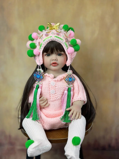 BZDOLL 55 CM 22 Inch Reborn Dolls Realistic Full Silicone Baby Bebe Newborn Girl Doll Princess Toddler Toy Gift-EXPROTAS