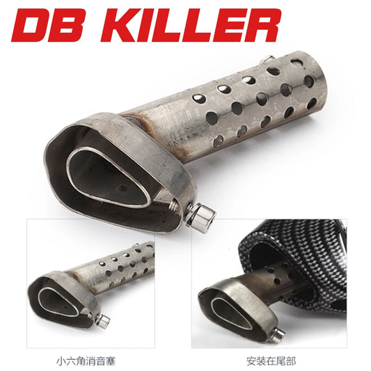 Universal Front Mid End Catalyst DB Killer for Motorcycle Exhaust Muffler Silencer Noise Sound Eliminator-EXPROTAS
