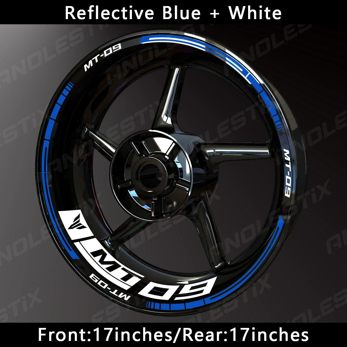 Reflective Motorcycle Wheel Sticker Hub Decal Rim Stripe Tape for YAMAHA MT-09