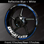 Reflective Motorcycle Wheel Sticker Hub Decal Rim Stripe Tape for YAMAHA MT-09