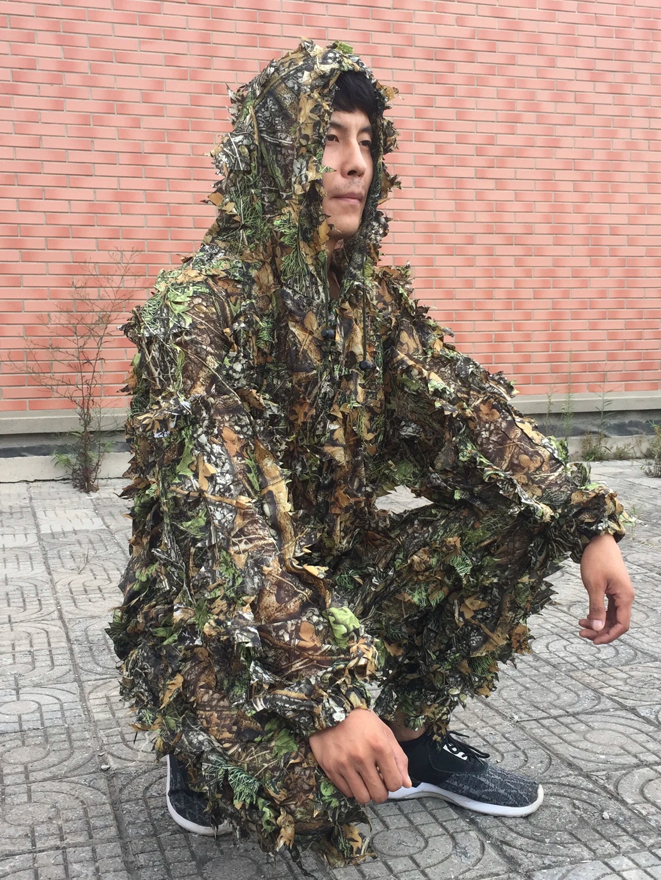 Ghillie Suit Camo Set for Men Women Kids Hunting Jungle Hooded Outfit