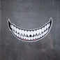 1pc Evil Teeth and Tongue Motorcycle Helmet Fuel Tank Stickers Racing Body Window Funny Decoration Universal Vinyl Decals-EXPROTAS