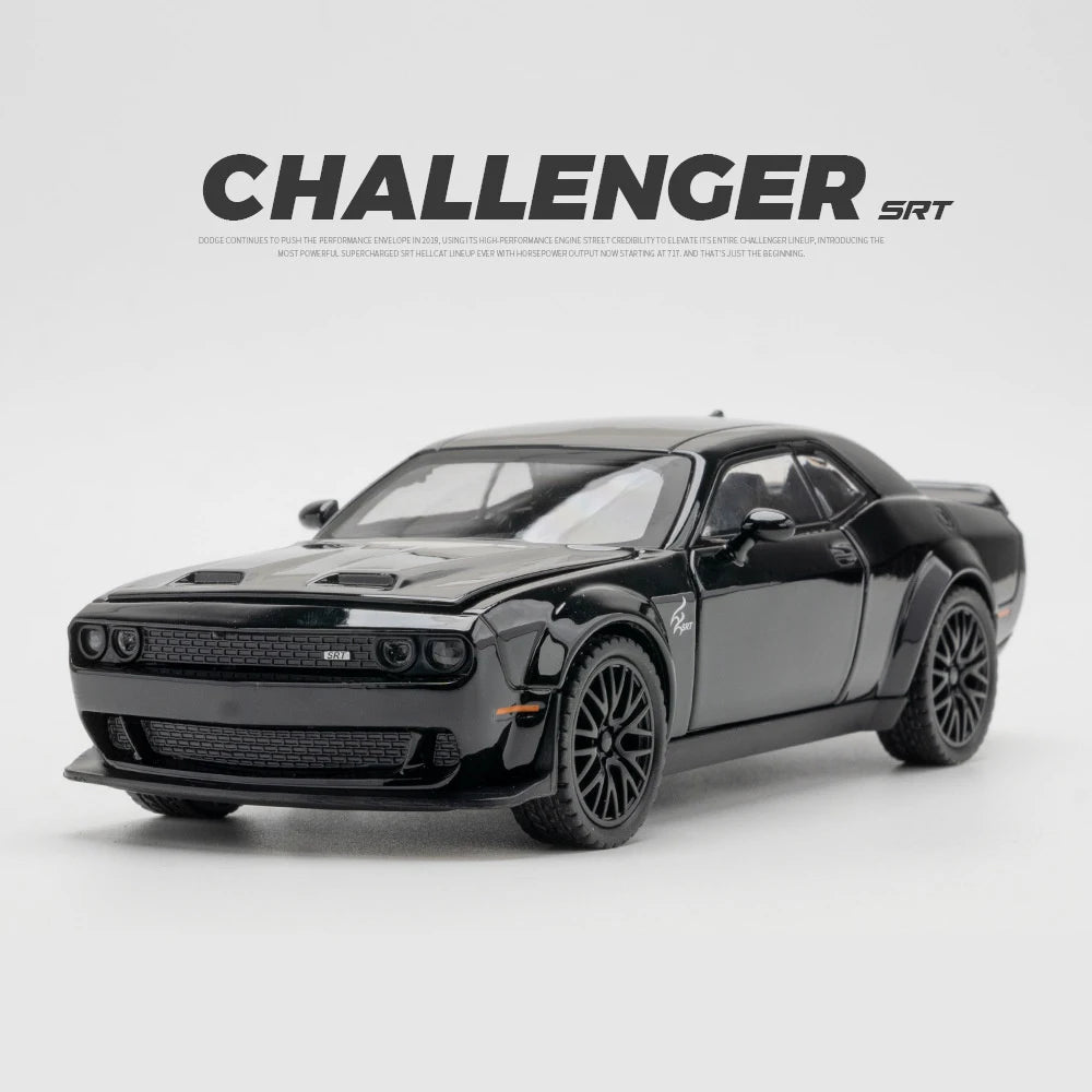 1:32 Simulation Dodge Challenger Helicat SRT Red Eye Alloy Cars Toy Diecasts Vehicles Metal Model Car Decoration Kids Gift Boy-EXPROTAS