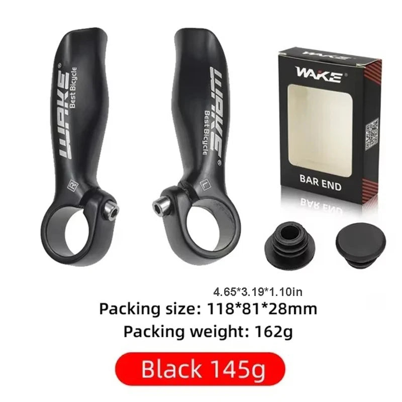 MTB Road Bike Bull Horn Bar Ends Aluminium Auxiliary Handlebar Grips