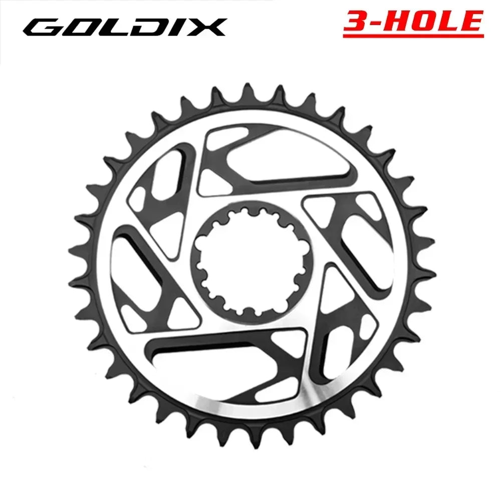 SRAM 3-Bolt MTB Chainring GOLDIX Narrow Wide 3mm Offset 34/36/38/40T