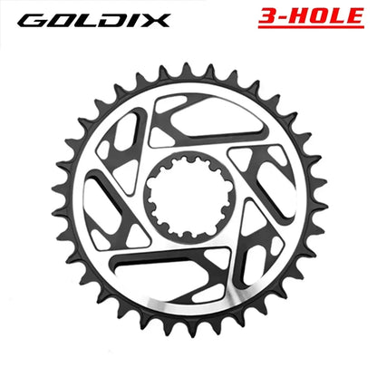 SRAM 3-Bolt MTB Chainring GOLDIX Narrow Wide 3mm Offset 34/36/38/40T