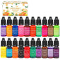 Soy Wax Candle Dye Liquid Pigments 24 Colours for Candle Making Supplies