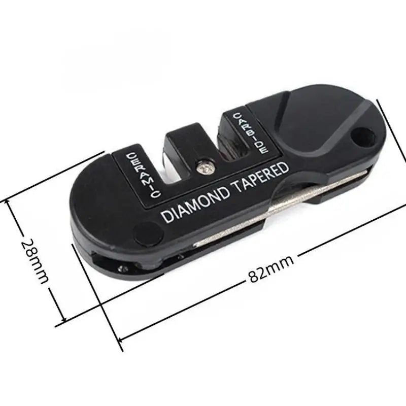 4-in-1 Tungsten Ceramic Carbide Knife Sharpener Portable Outdoor Camp Tool