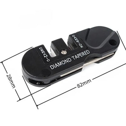 4-in-1 Tungsten Ceramic Carbide Knife Sharpener Portable Outdoor Camp Tool