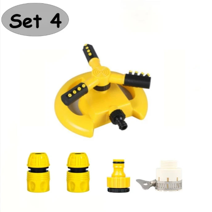 Automatic Rotating Water Sprinkler 360° Garden Lawn Irrigation System 3PCS