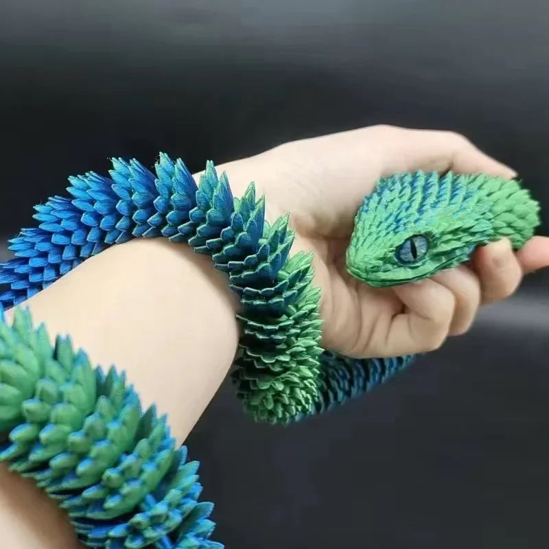 3D Printed Snake Egg Creative Decompression Mold Movable Rotatable Action Figure