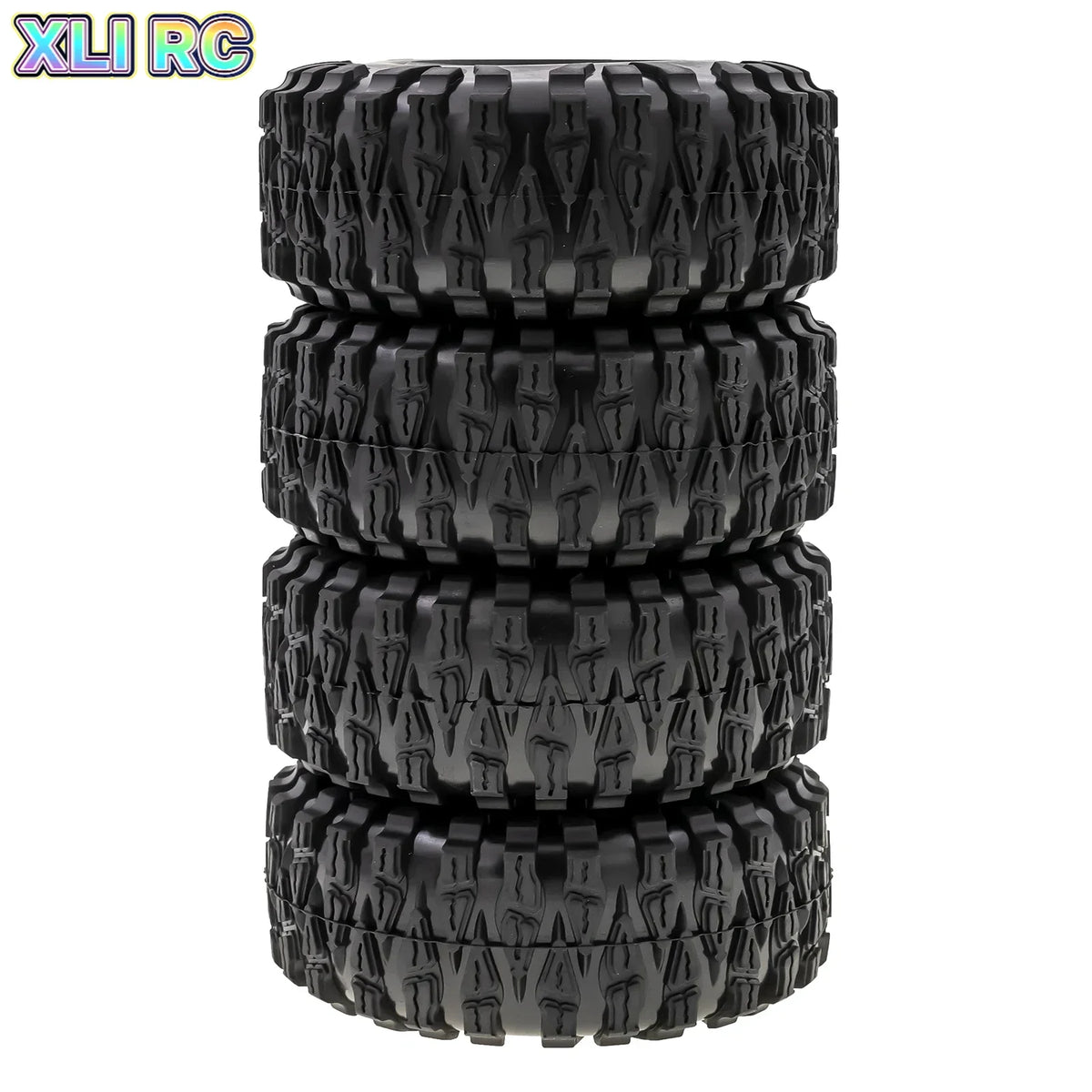 4Pcs Rubber Tire 2.2" for 1/10 RC Crawler Axial SCX10 TRX4 Wheels