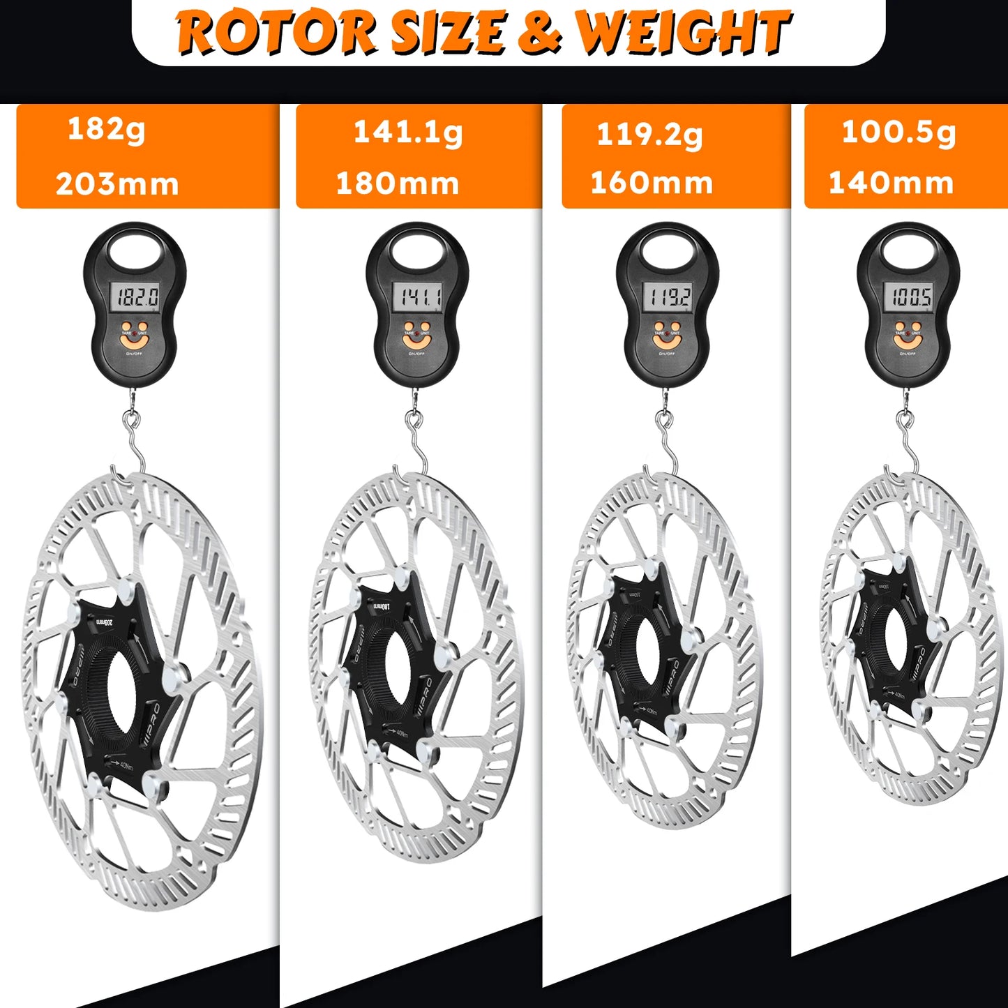 Center Lock Disc Brake Rotor IIIPRO Stainless Steel Bicycle MTB Road