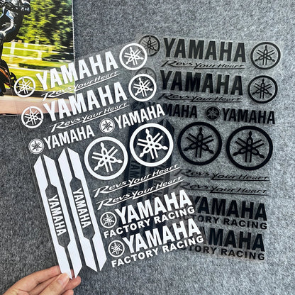 For Yamaha Motorcycle Bike Reflective Letter Stickers Racing Decals