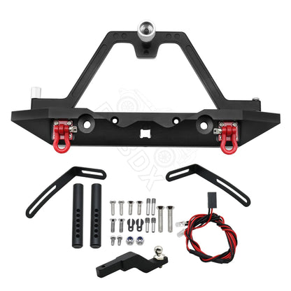 Spare Tire Metal Rear Bumper for Axial SCX10 Upgrade Holder Rack 1.9"