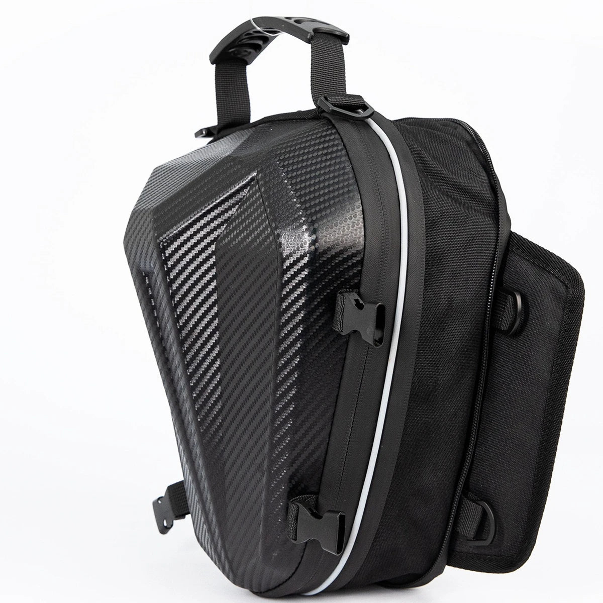 Motorcycle Tail Bag Waterproof Expandable Rear Seat Pack for Scooter