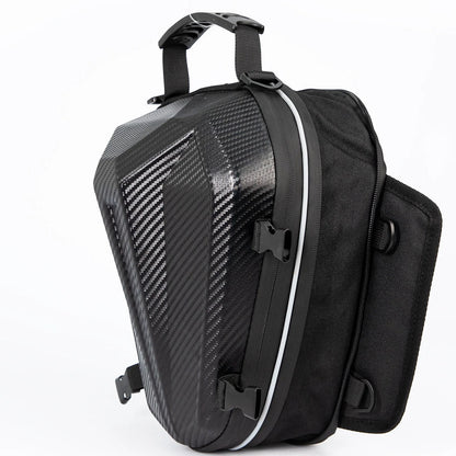 Motorcycle Tail Bag Waterproof Expandable Rear Seat Pack for Scooter