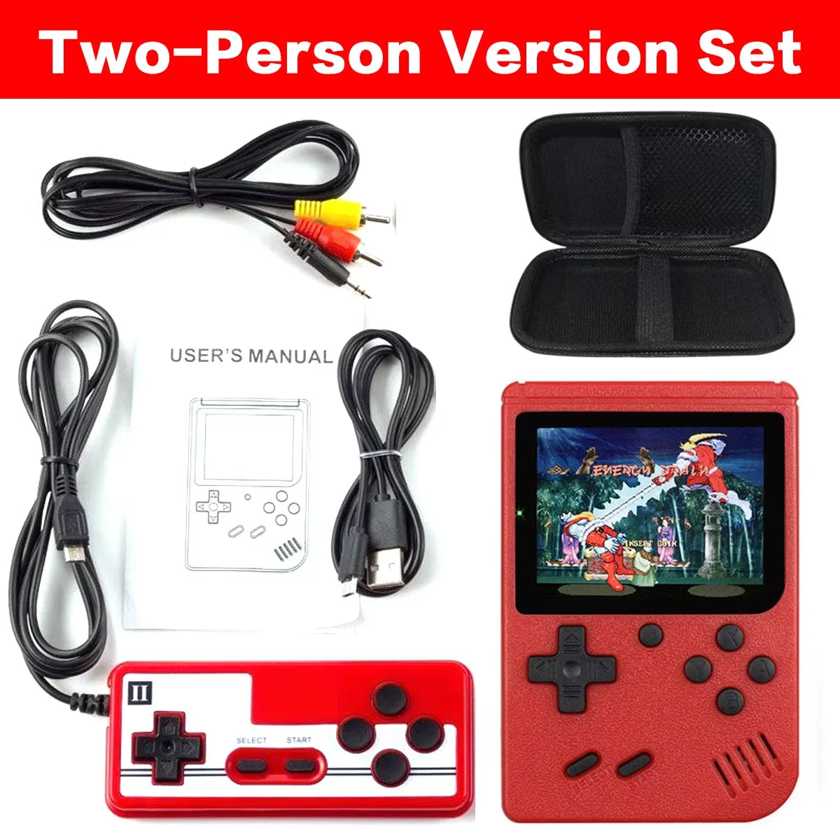 Retro Mini Handheld Game Console 8 Bit 3.0 Inch Portable Player 500 Games