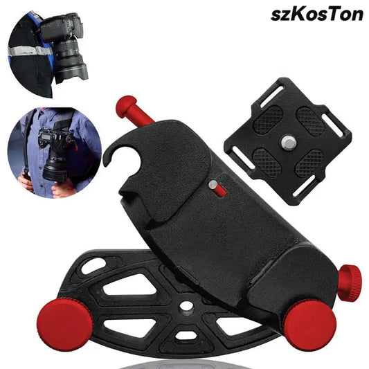 Camera Waist Belt Clip Quick Release Buckle Backpack Shoulder Strap Mount Holder