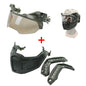 Tactical FAST Helmet w/ Flip Goggles & Half Face Mask Airsoft Paintball